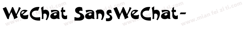 WeChat SansWeChat字体转换